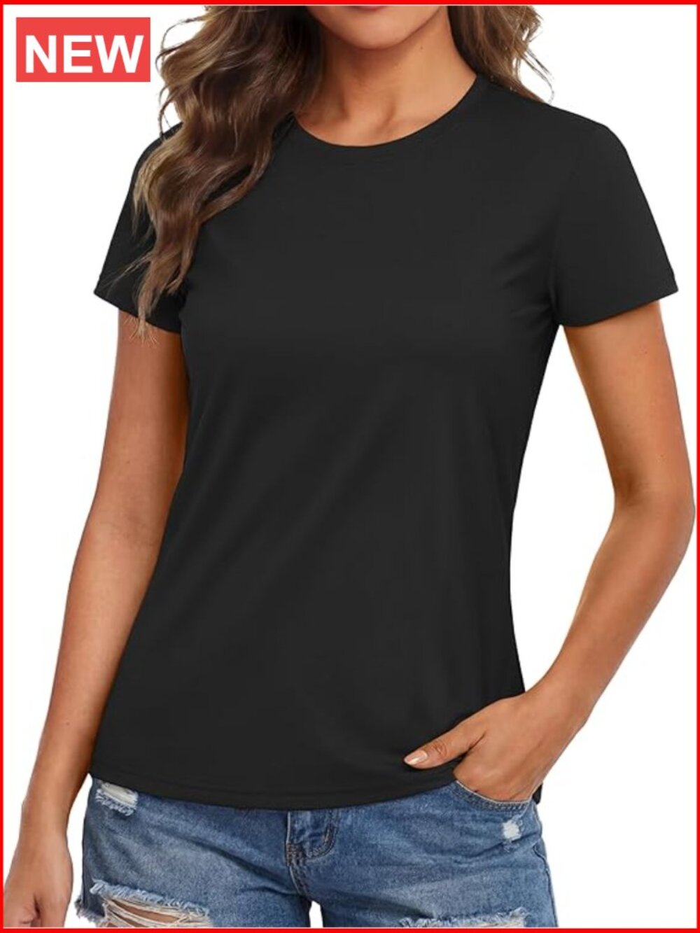 UPF 50+ Short Sleeve Sun Protection T-Shirt Quick Dry Athletic Workout Top